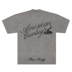 American Cowboy tee back mockup