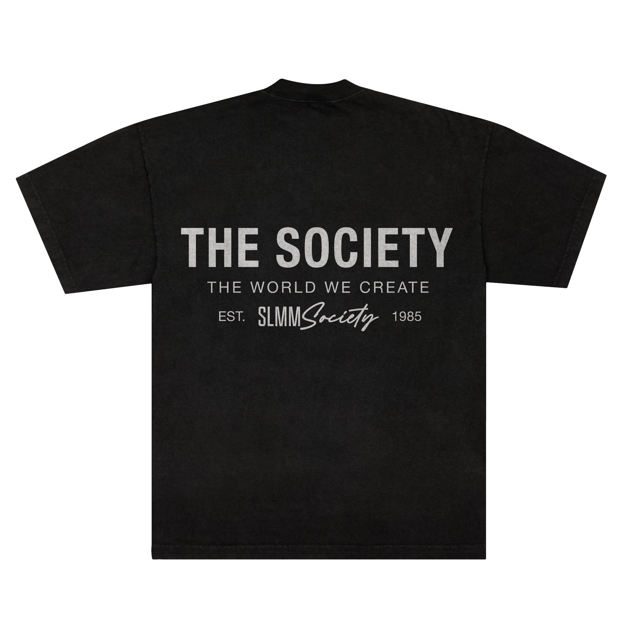 SLMM Society back logo black tee